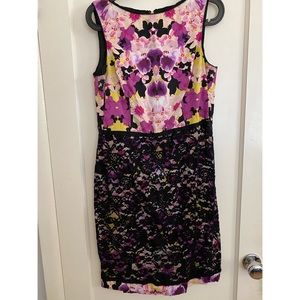 Floral and lace dress